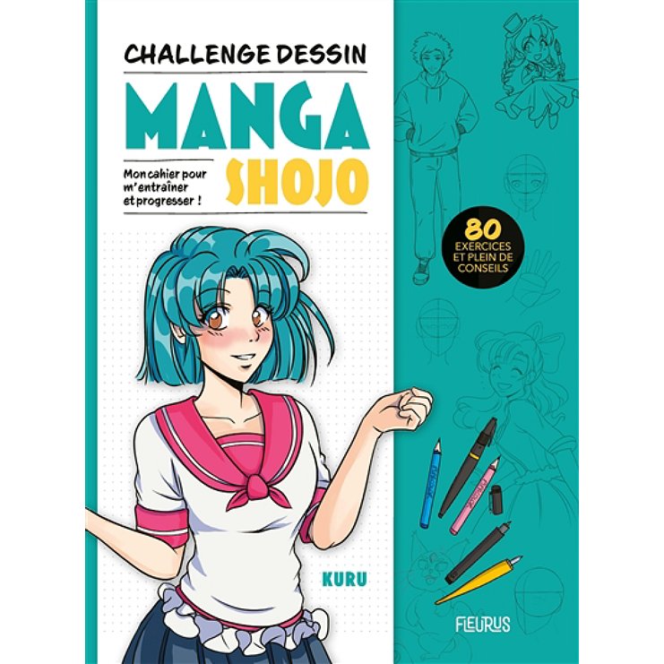 Challenge dessin manga shojo kuru fleurus