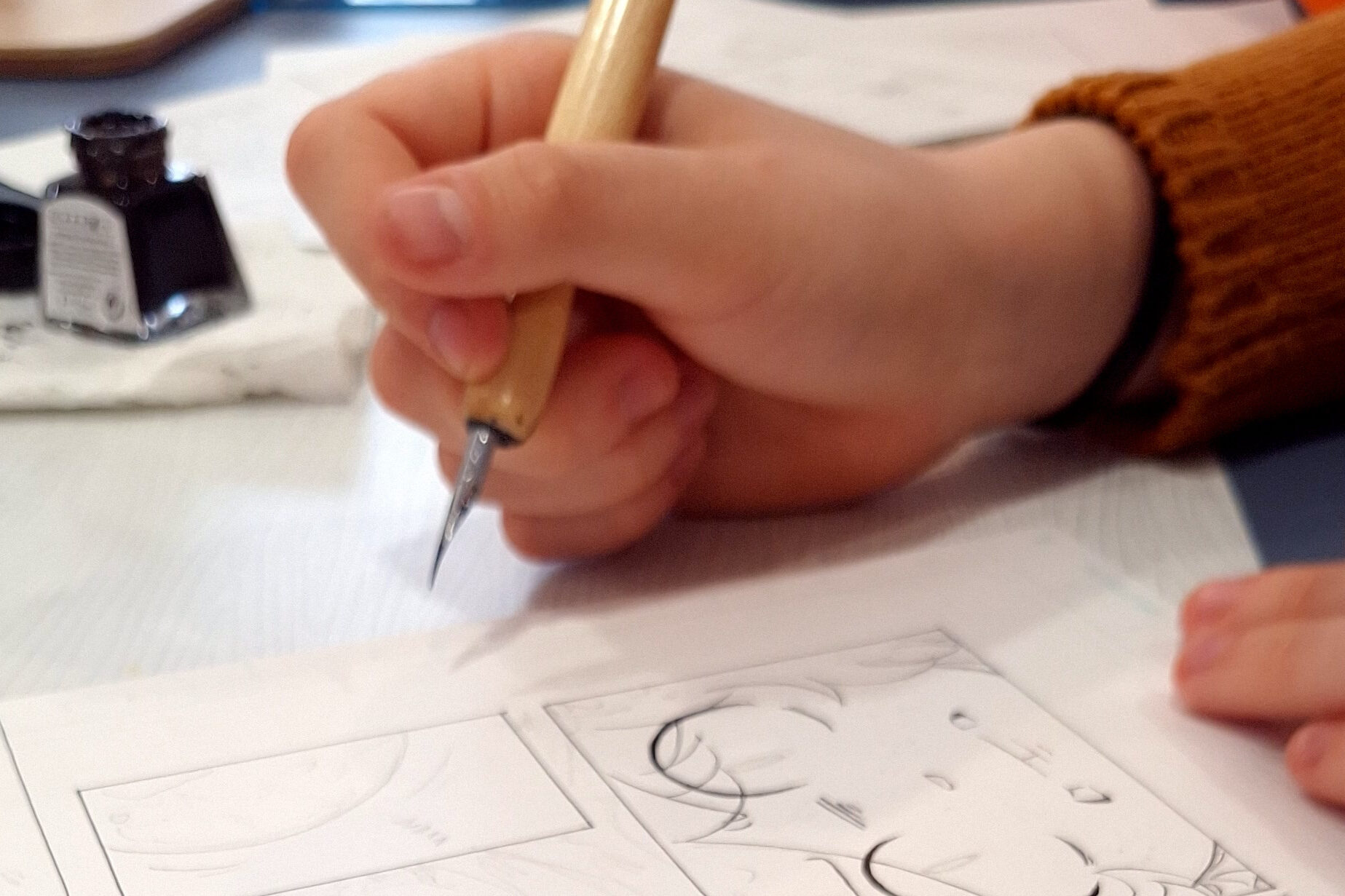 cours de manga toulouse plaisance encrage plume