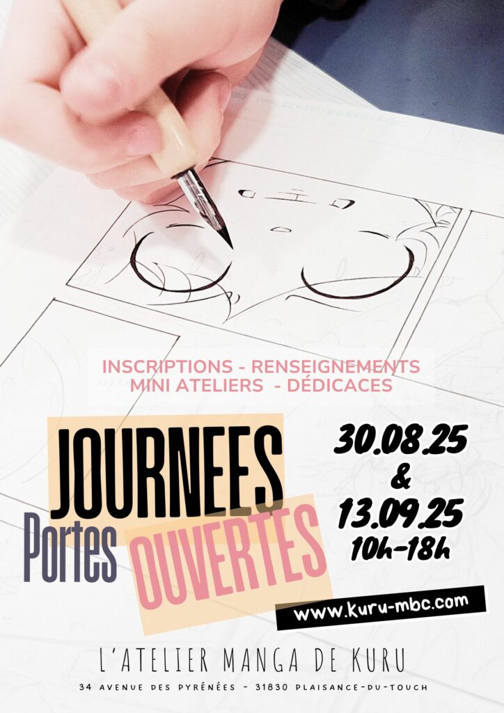 deux journées portes ouvertes atelier manga de kuru septembre 2025