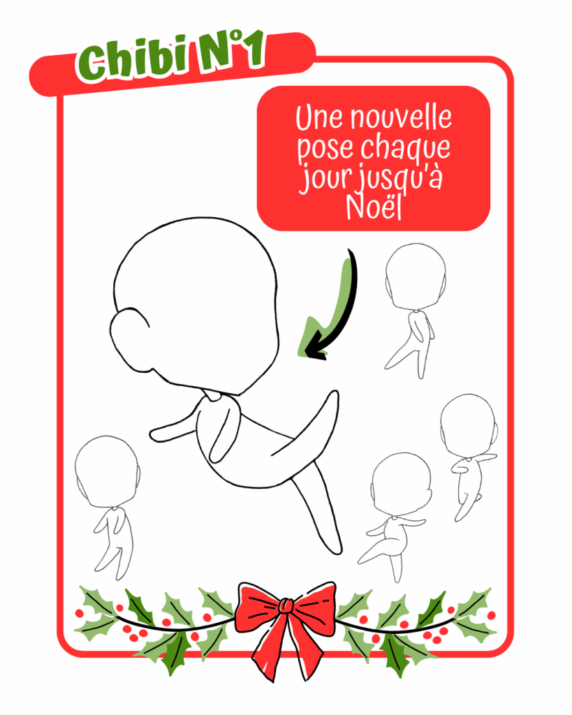 calendrier de l'avent poses chibi