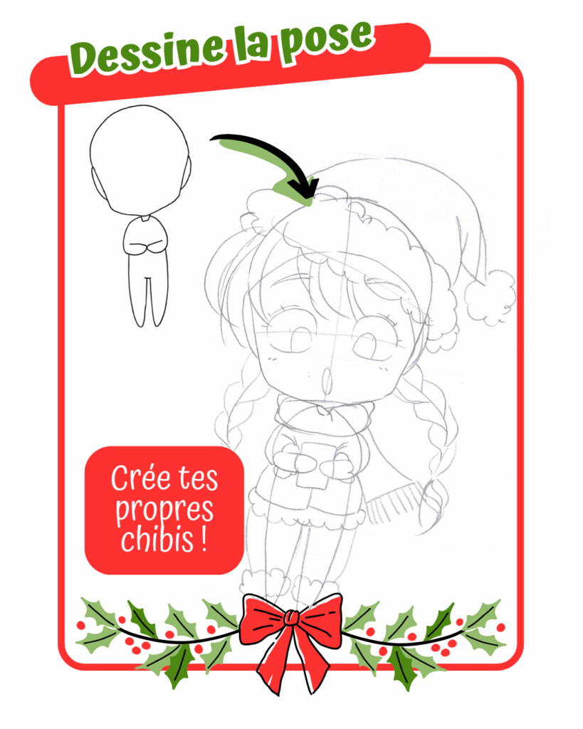 calendrier de l'avent poses chibi