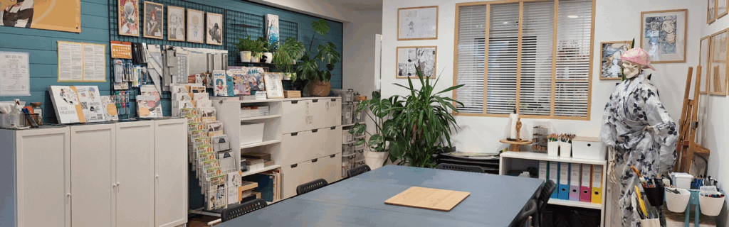 cours de dessin manga à l'Atelier Manga de Kuru