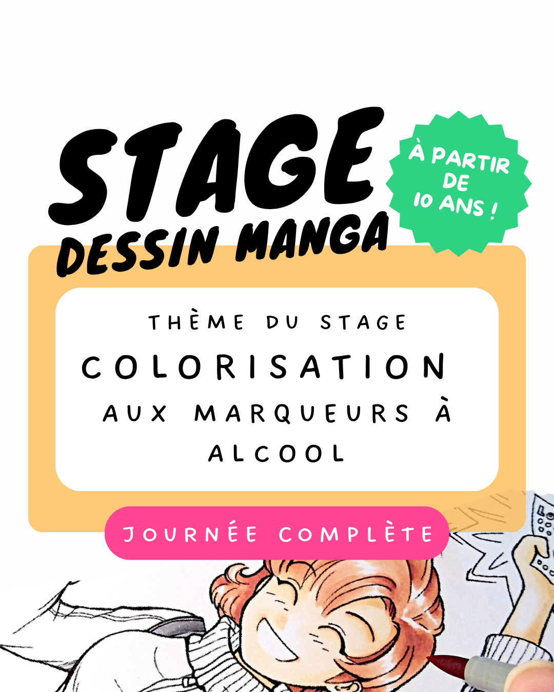 Stage Manga - Colorisation aux marqueurs à alcool